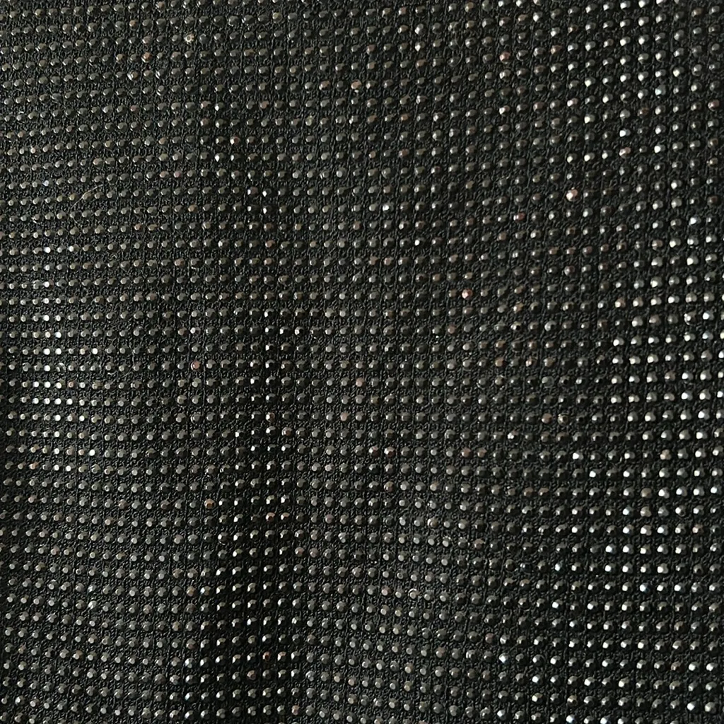 St. John Vintage 2002 Women’s Knit Metallic Beaded Crop Black Tank Top Sz 2 USA‎ - Image 10