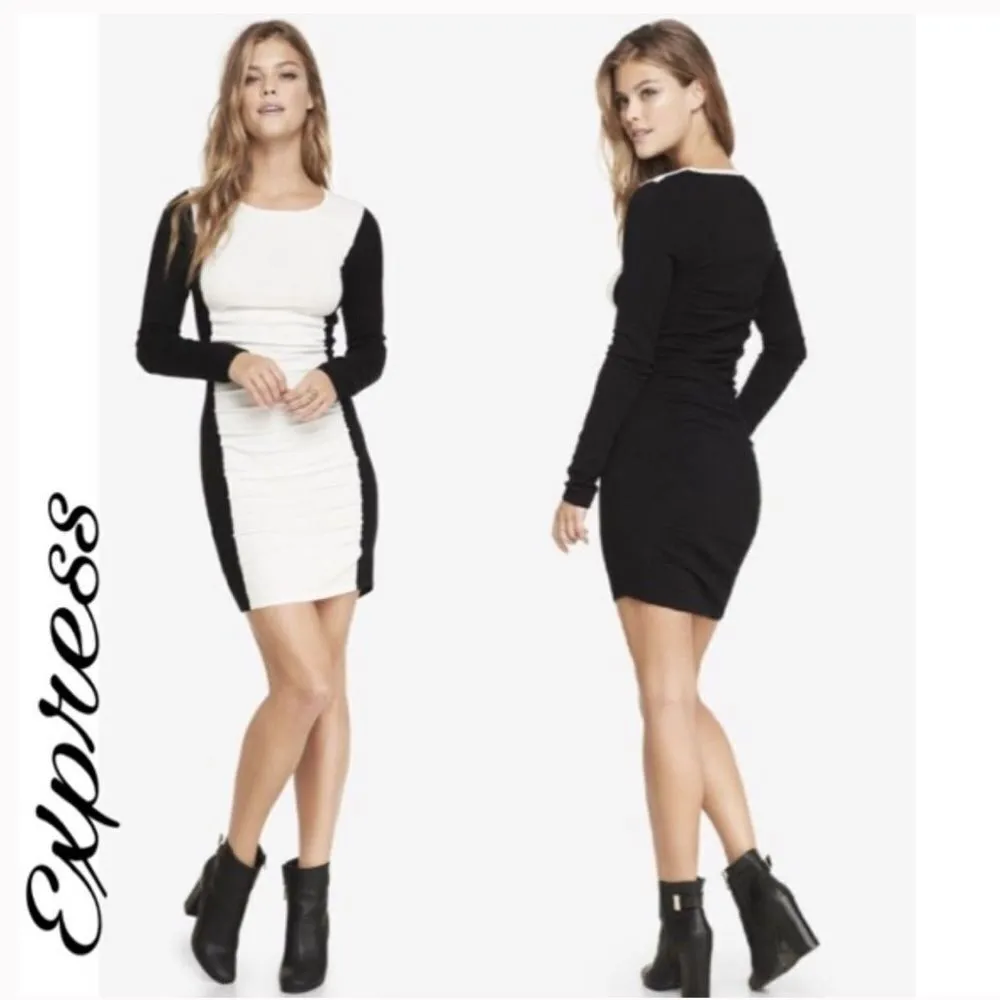 ✨HP✨Color Block Ruched Sweater Dress✨ - Image 2