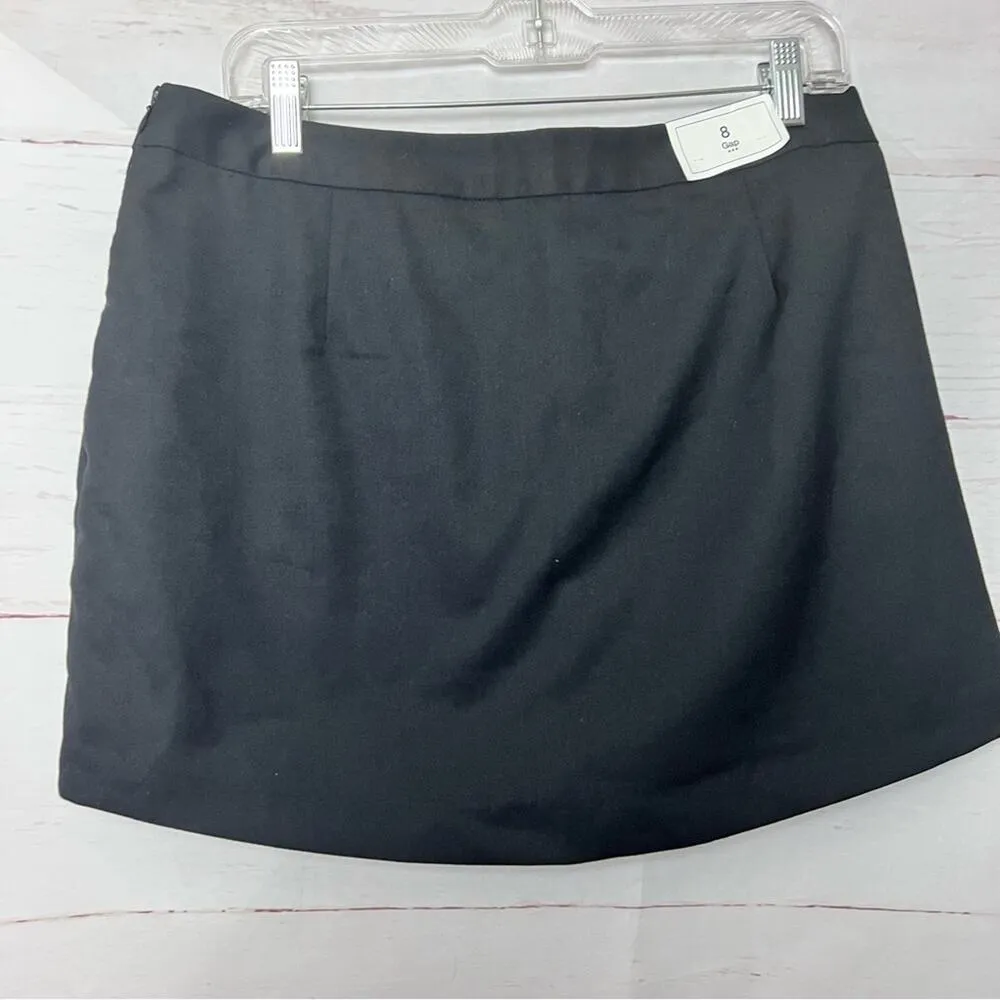 Gap Women’s Dressy Black Skort Side Zipper Sz 8 - Image 6