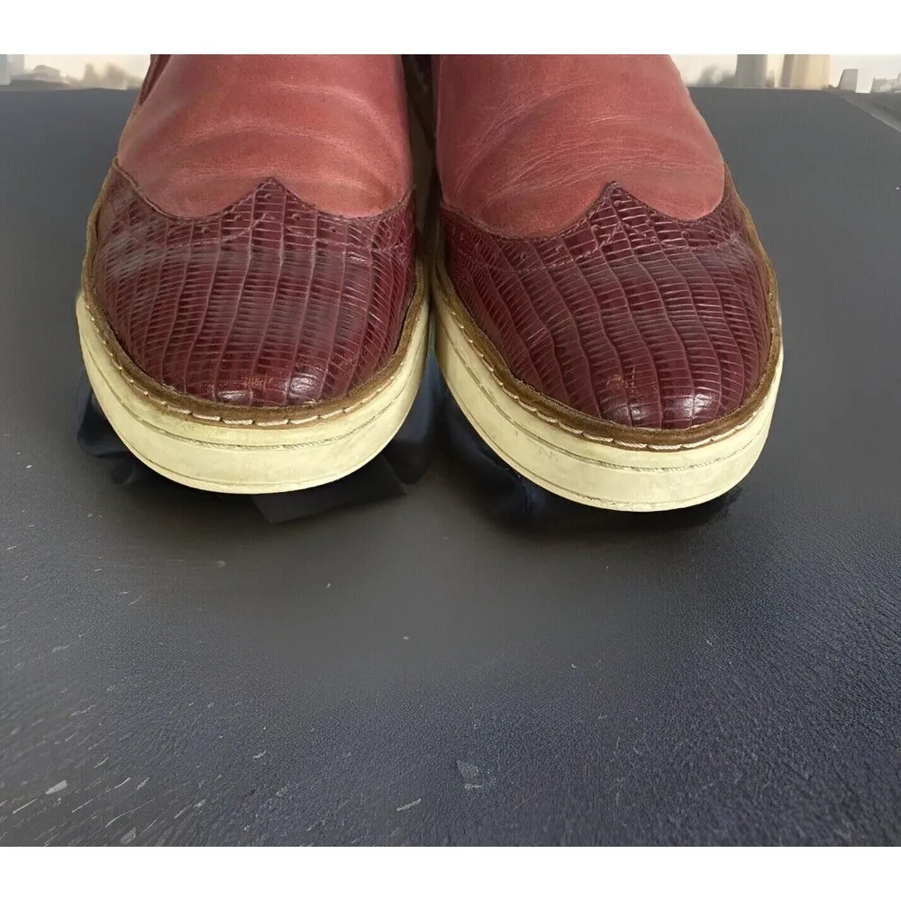 Ugg Women's size 7 Australia Hadria Croco Lonely Hearts Slip On Leather Loafers - Image 7