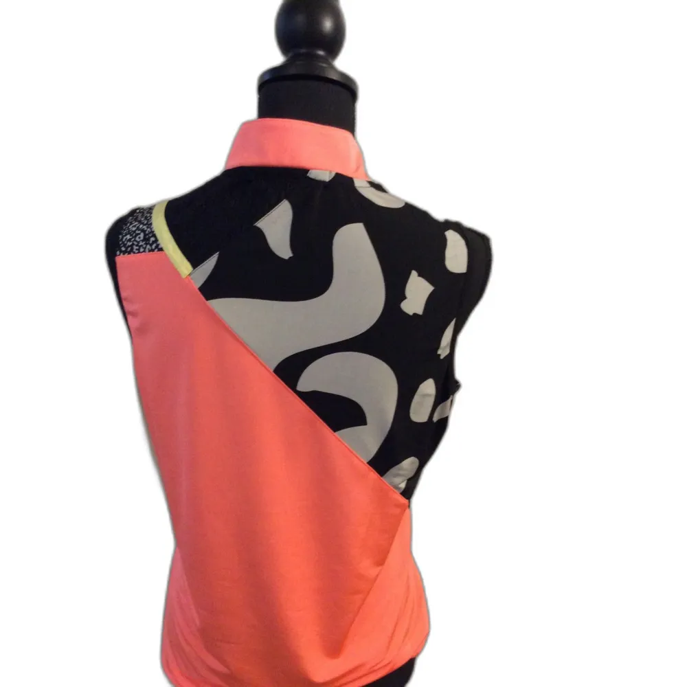 JAMIE SADOCK abstract golf Medium tank top athletic neon black silver Orange - Image 2