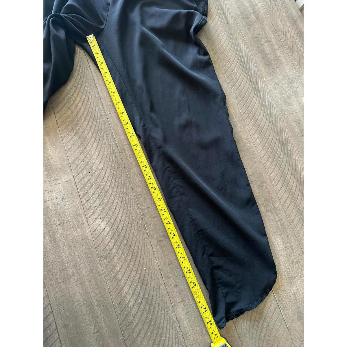 Marine Layer Allison Pull On Pant in Black Split Dolphin Hem Women’s size Medium - Image 11