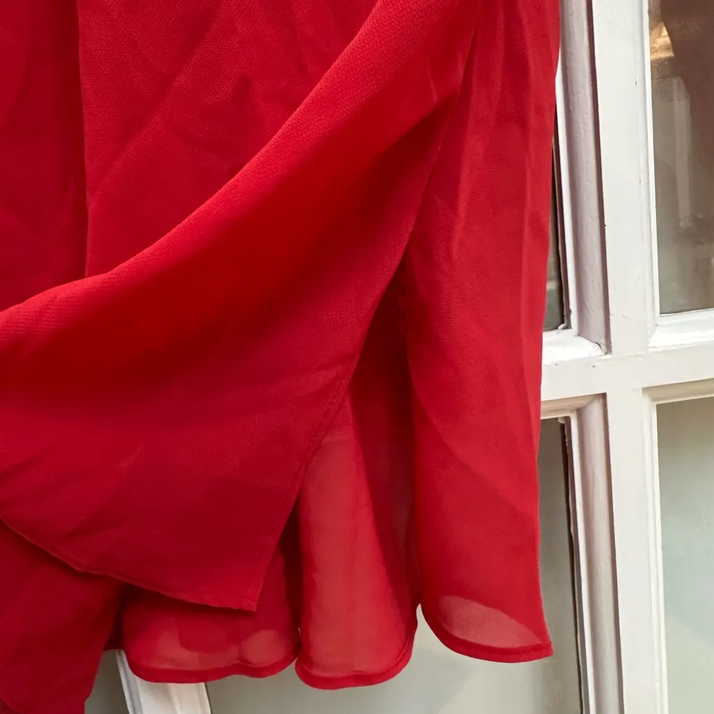 Vintage Victorias Secret VS Y2K Red Sheer Lingerie Kimono Intimates Size XS - Image 4