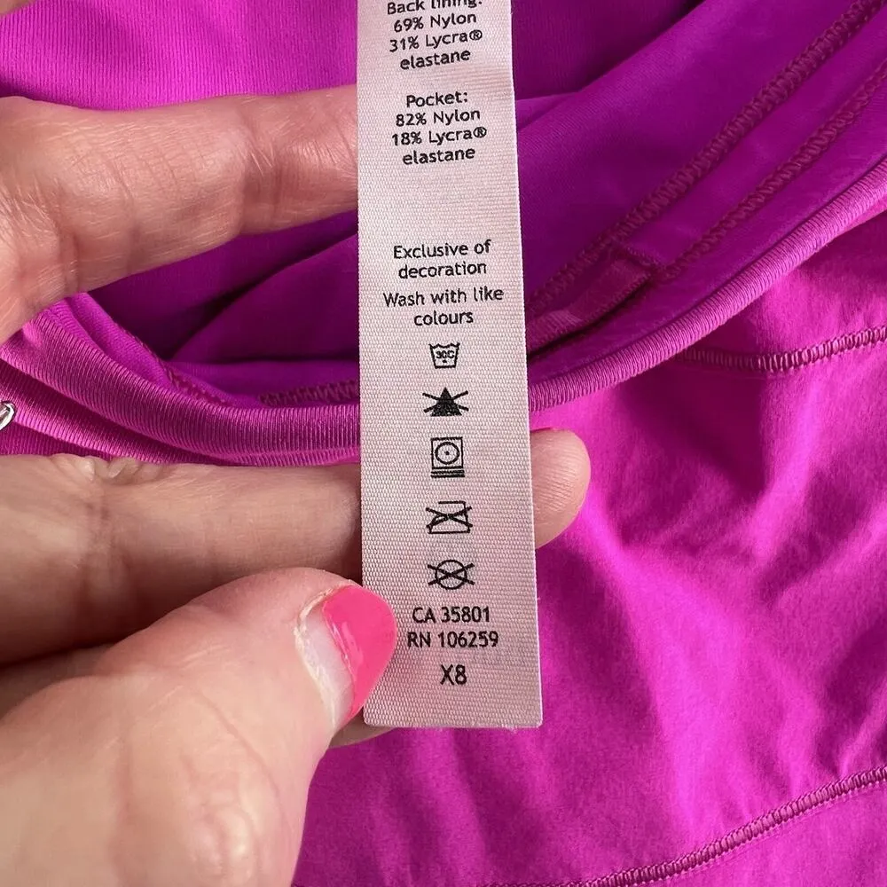Lululemon 14 Tall Pace Rival Skirt 4-way Stretch 15" Dark Prism Bright Hot Pink - Image 7