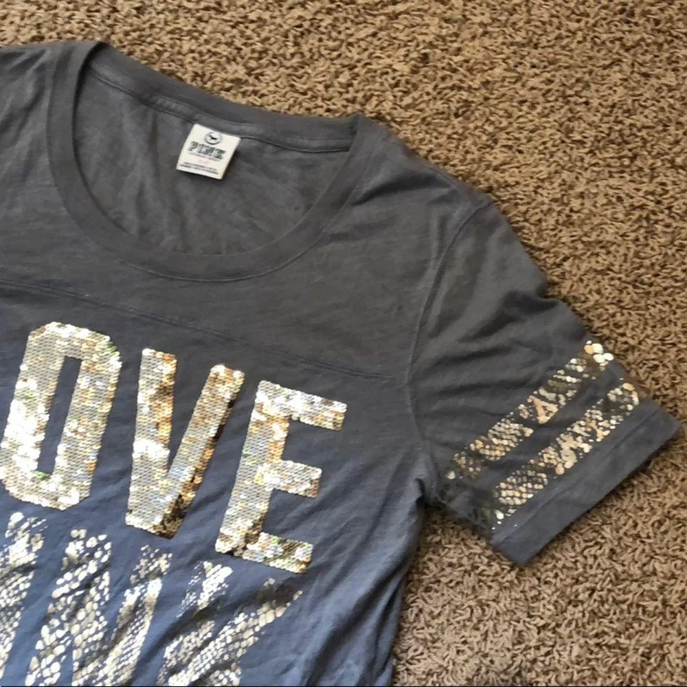 Victoria secret pink sequin top S - Image 6