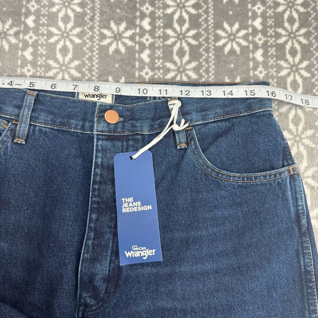 NWT‎ Wrangler Wild West 603 Indigood High Rise Straight Blue Wash Size 31 x 28 - Image 11
