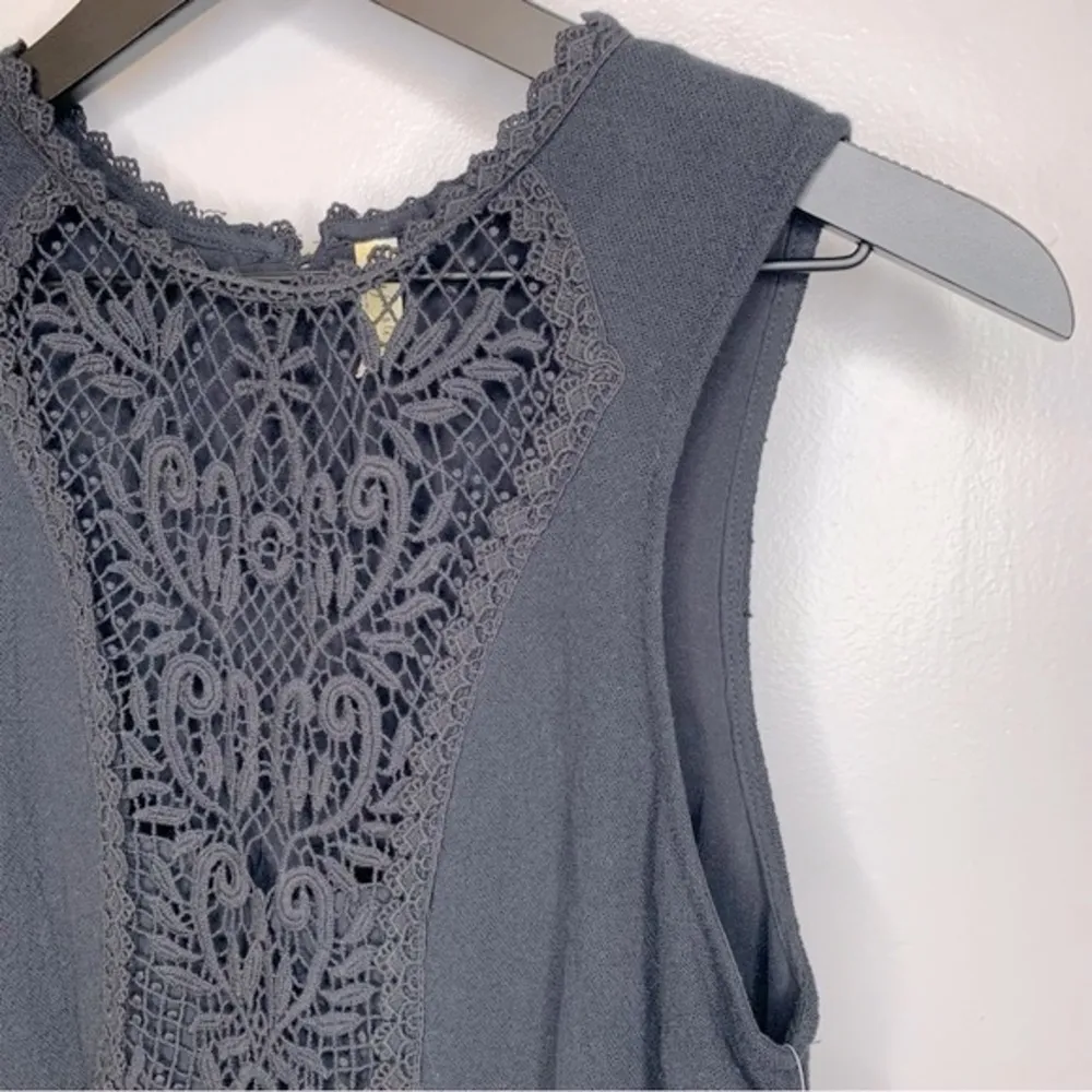 Free People Solid Black Maribelle Mini Dress Size S NWT - Image 7