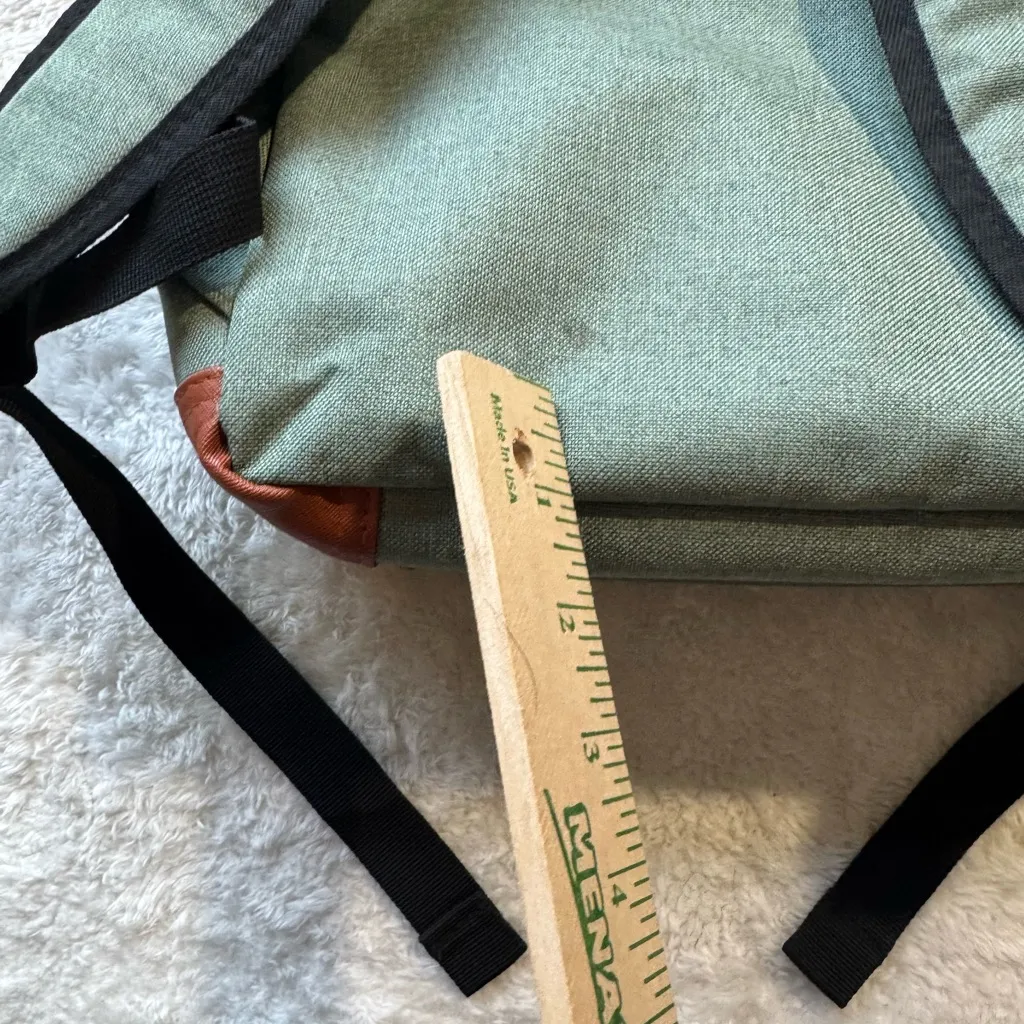 Mancio Green Laptop Backpack USB Charging Port Slim Backpack Travelling Bag - Image 10