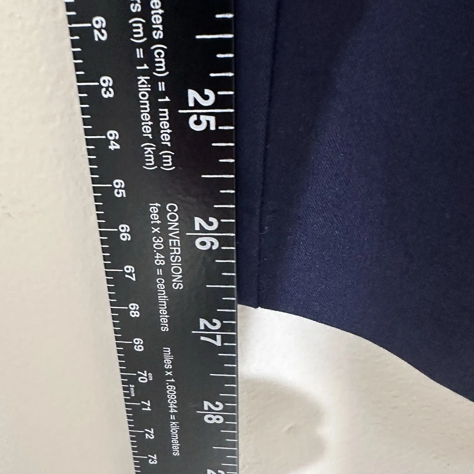 Primark Navy Blue Pants Size 10 USA Slim Stretch Ankle Trousers Women’s UK 14 - Image 4