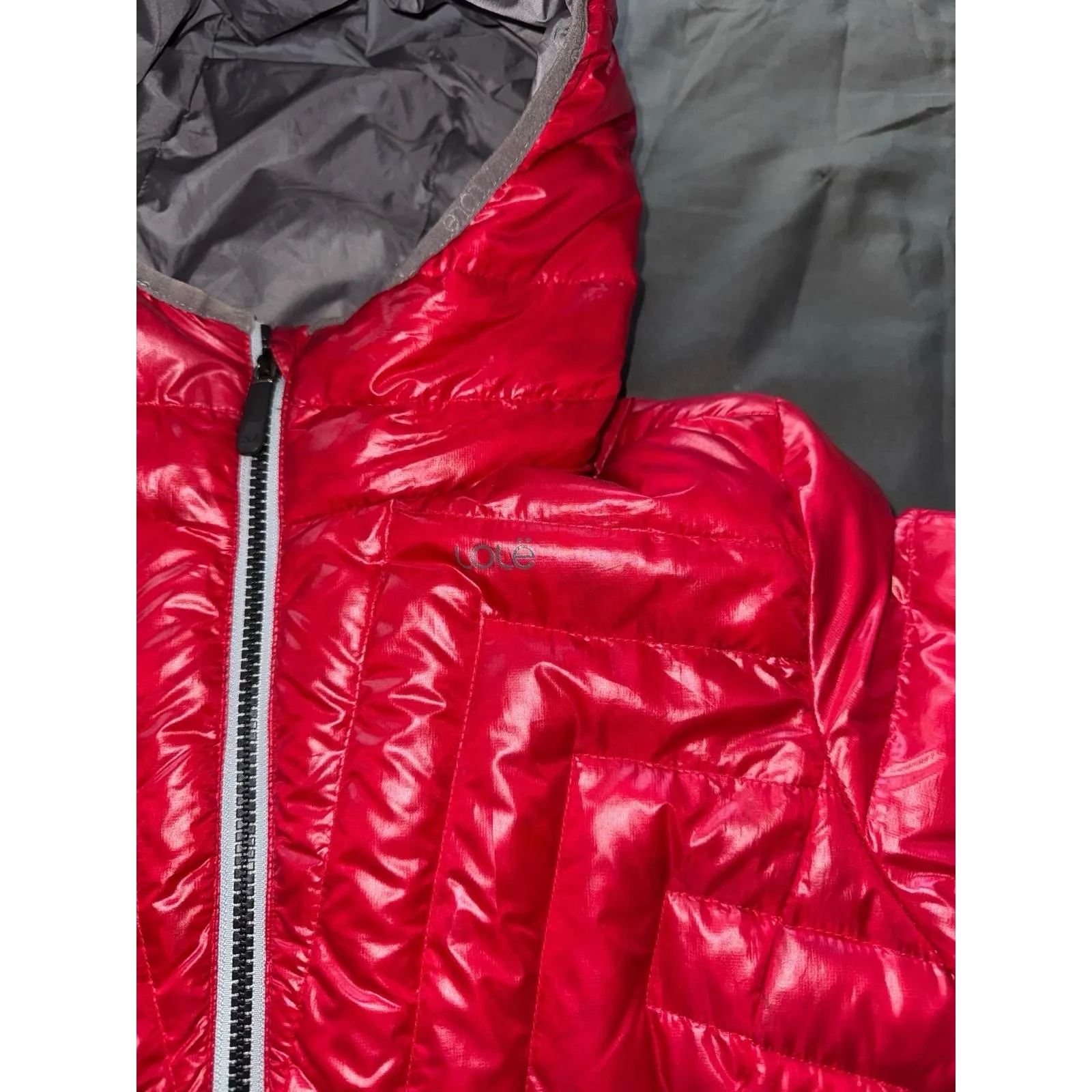 Lole Lolë Women's Down puffer Jacket Durable Water Repellent Red Size Medium - Image 5