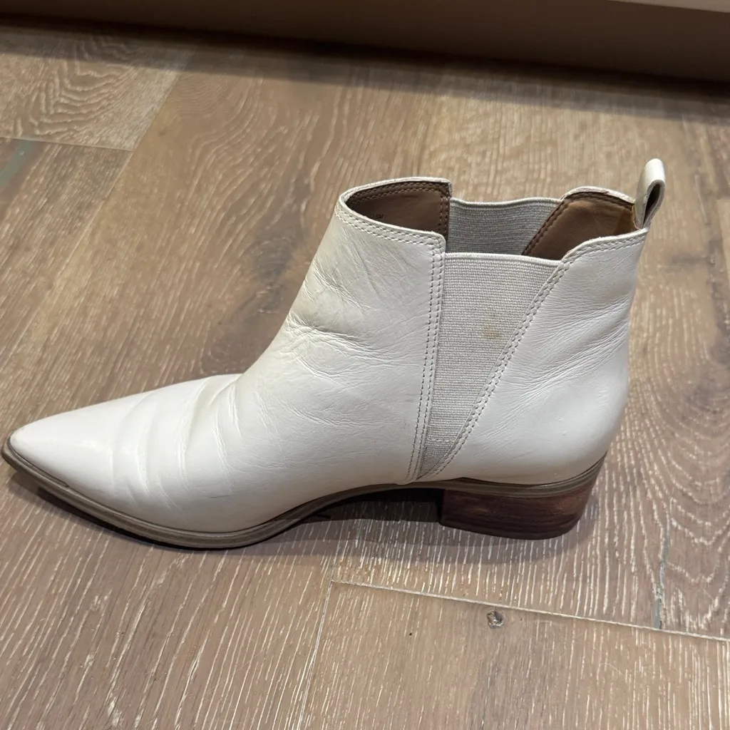 Marc Fisher LTD Cream Ankle Booties - Image 6
