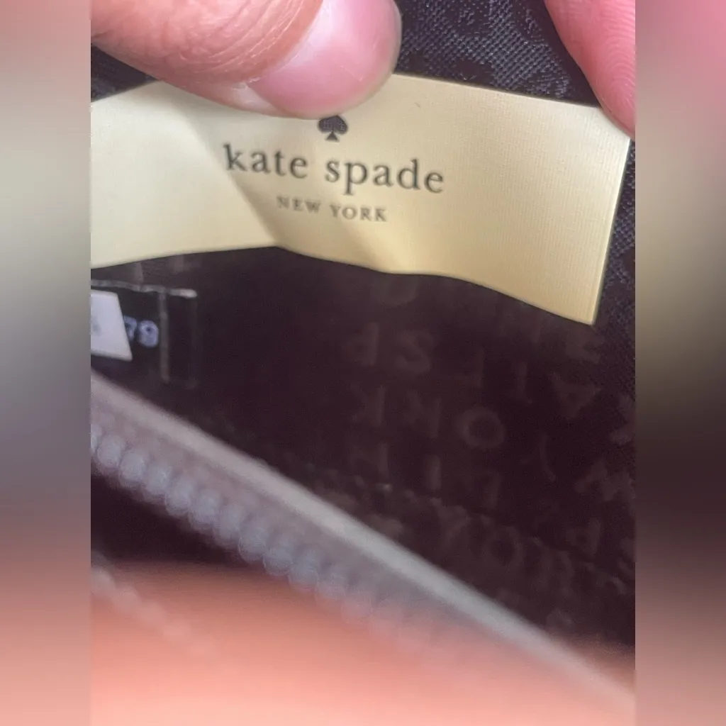 Kate Spade Glitter Stripe Black Wallet - Image 10