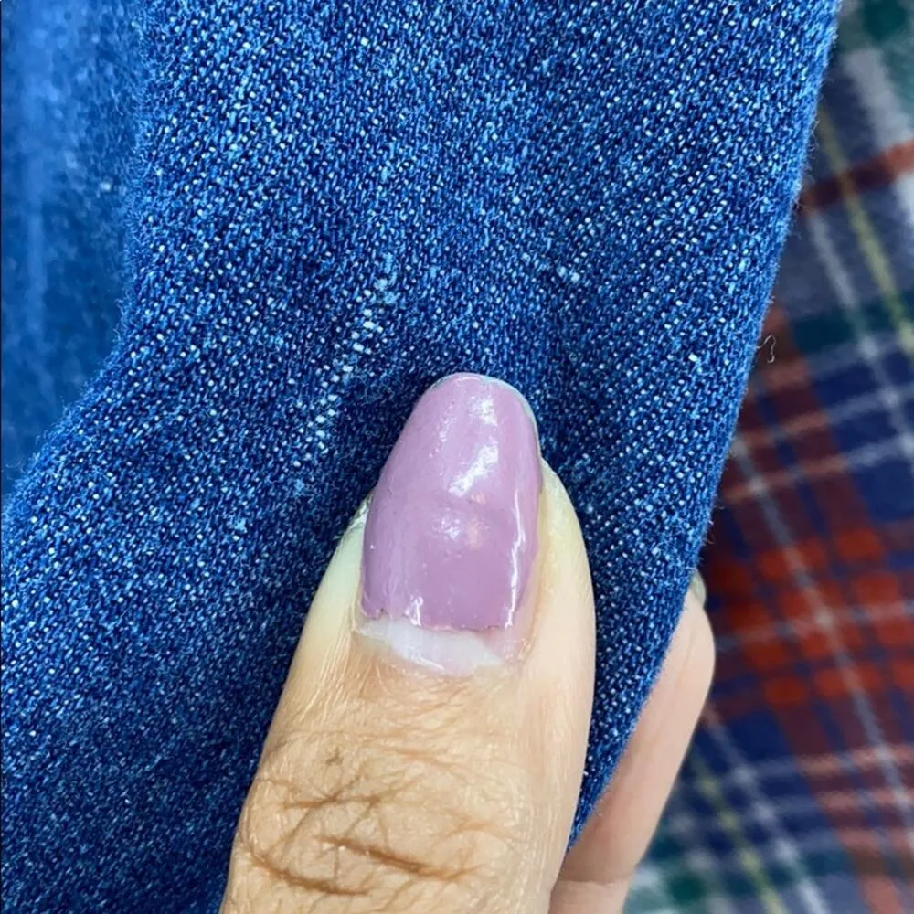 Vintage Mickey Unlimited denim flannel button down 90s sz L plaid novelty Size L - Image 9