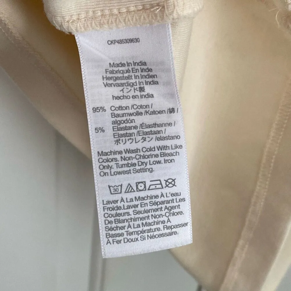 Madewell Raglan-Sleeve Baby Tee Antique Cream S NWT - Image 6