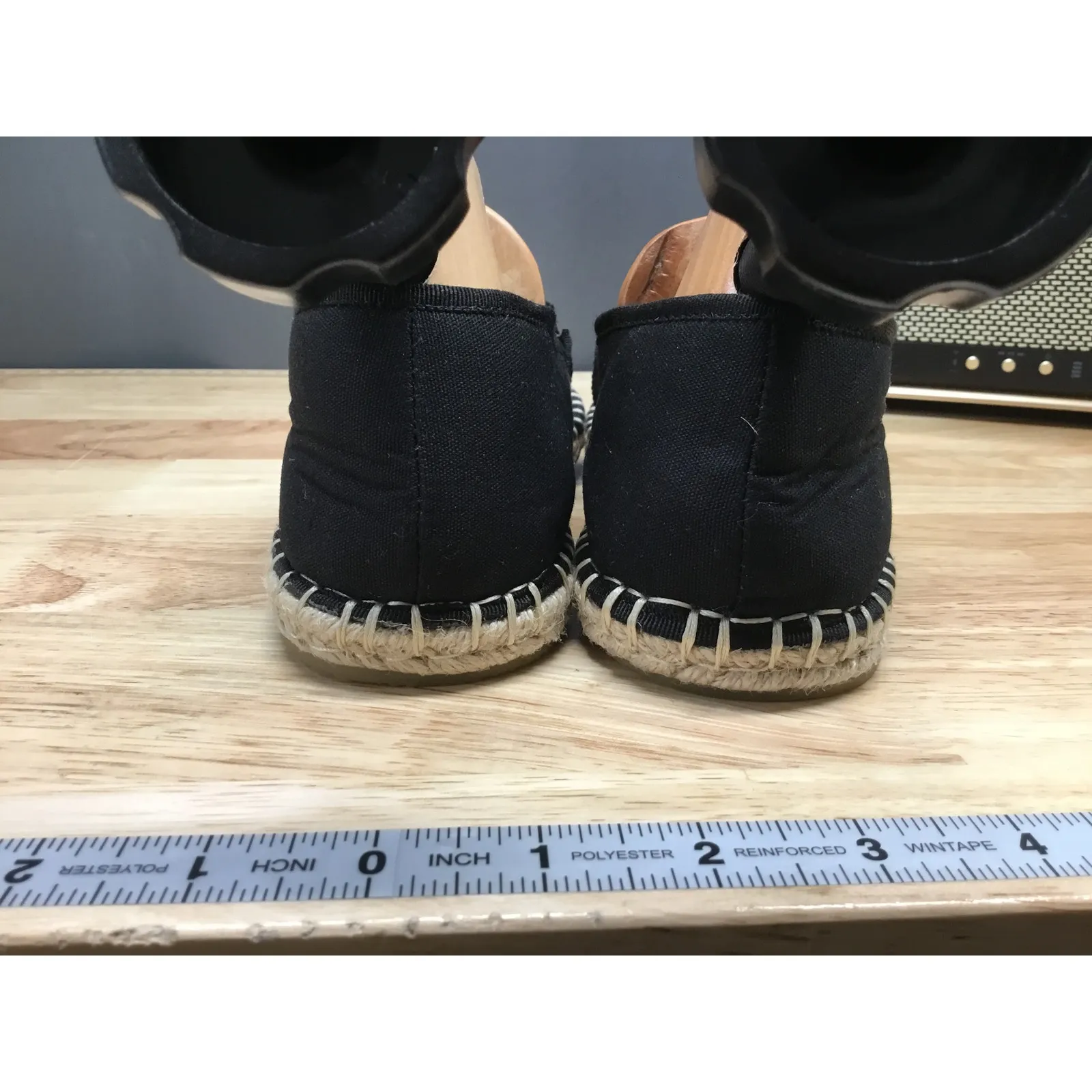 BP. Espadrilles Women's 8.5M Black Canvas Slip - Image 3