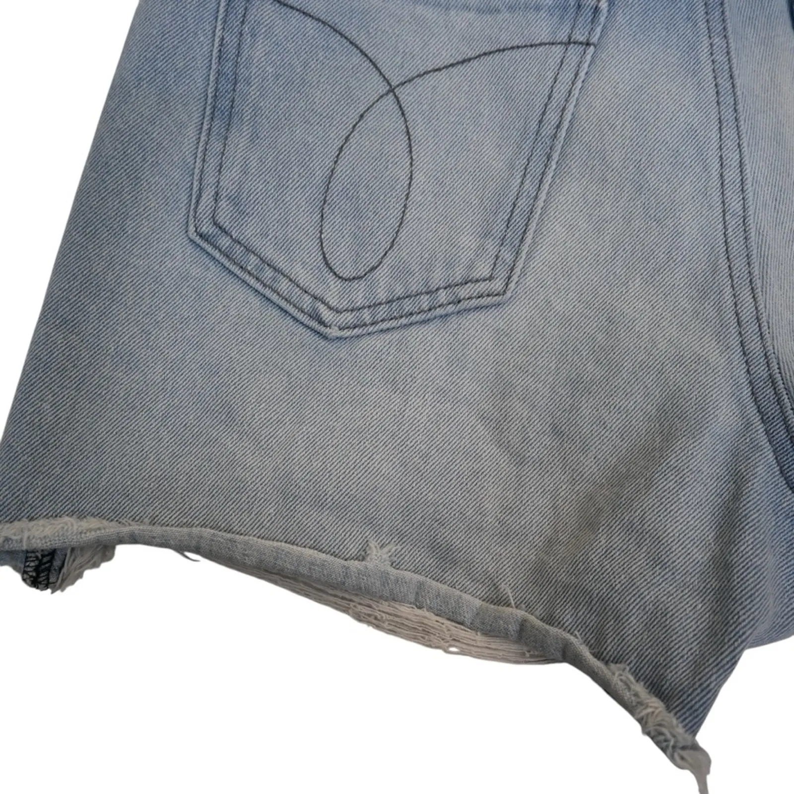 Calvin Klein Jeans Womens 25 Button Fly High Rise Jean Shorts - Image 6