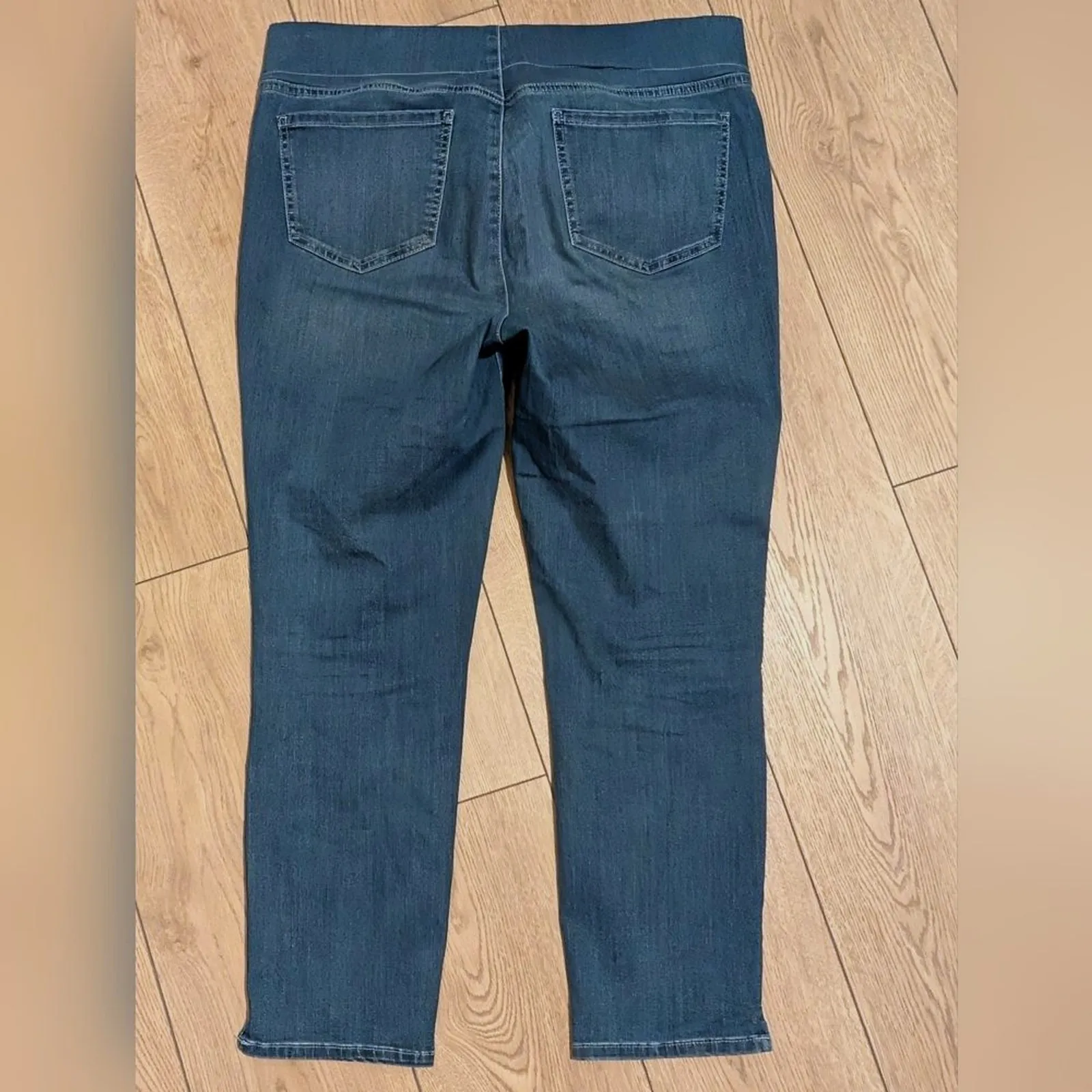 NYDJ Jeans Womens 12 Pull On Cool Embrace Faded Wash Jeggings Lift Tuck Tech - Image 6