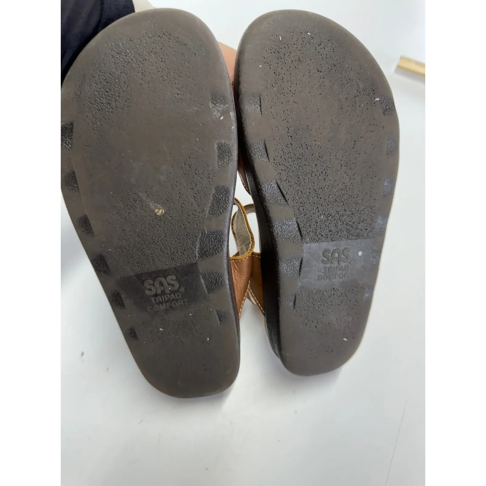 SAS Sandals Womens 8 Tri PadCaptiva Brown T Strap‎ Shoes Leather - Image 4