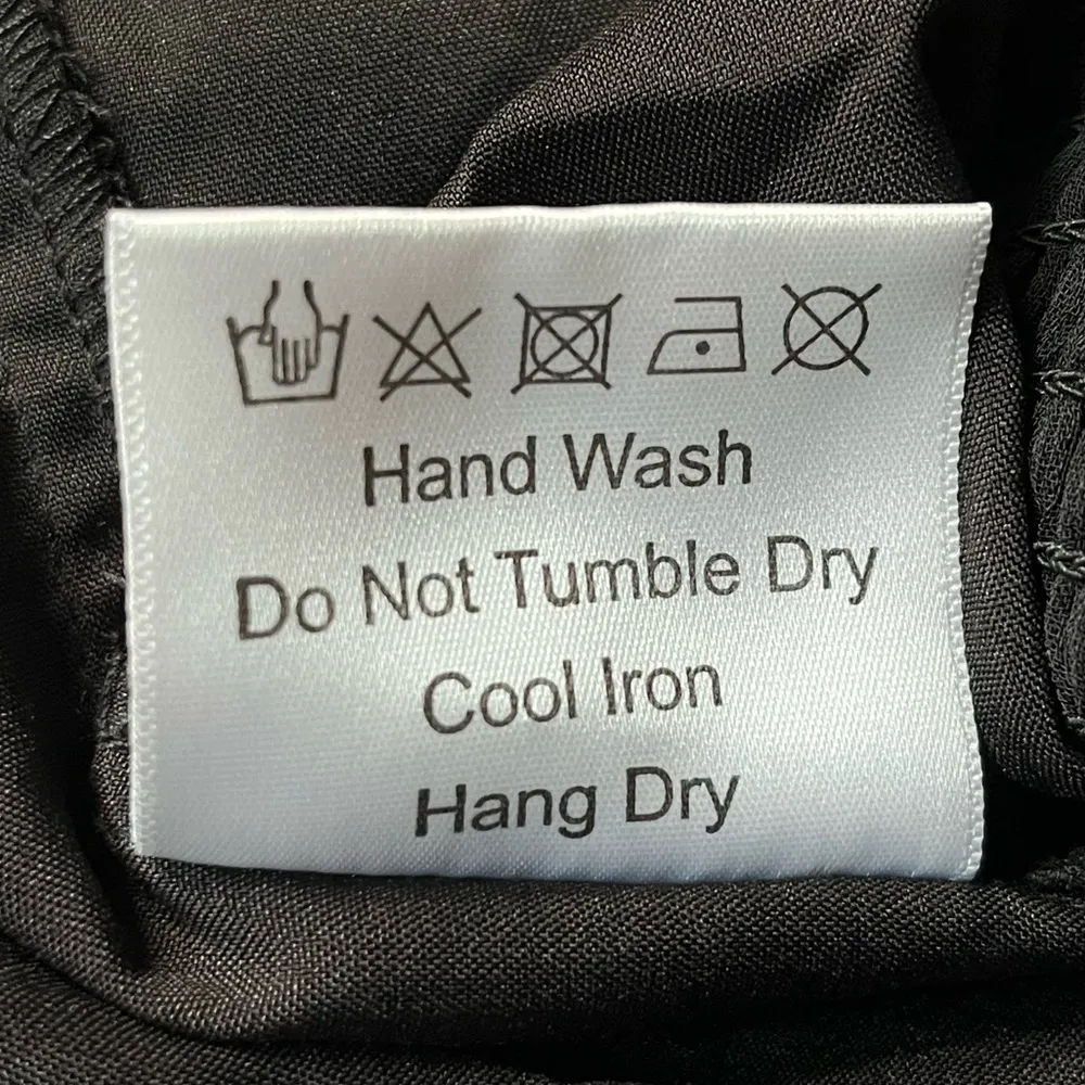 o.p.t. Open Back Long Sleeve Blouse Black Size Small - Image 5