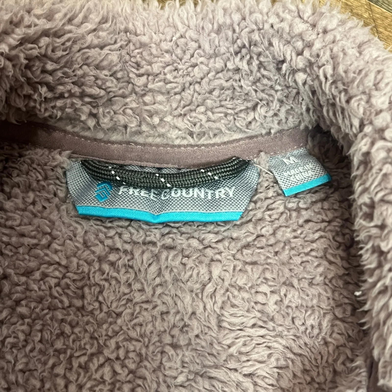 Free Country Sherpa Fleece Zip Vest Lilac Women's Size Medium - Image 5