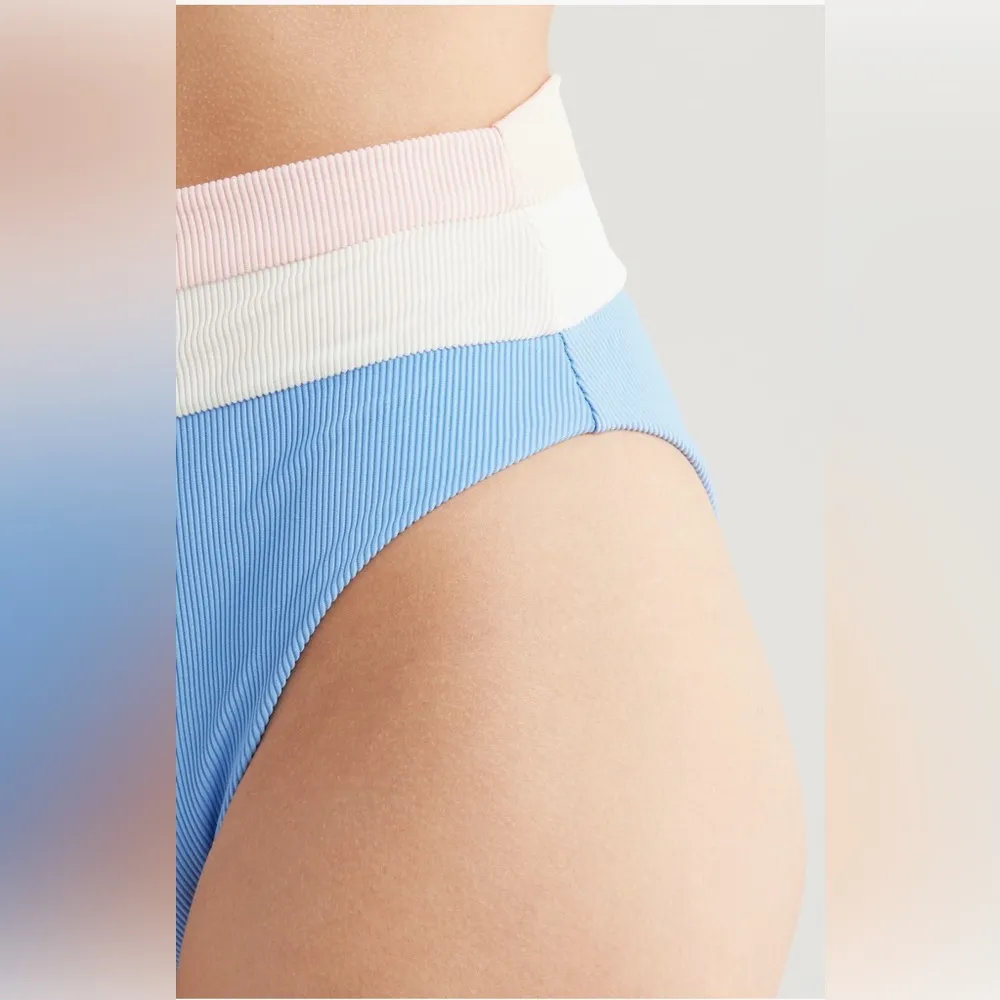 Beach Riot Heidi Colorblock High Waist Bikini Bottom, Size Medium, $98 - Image 9