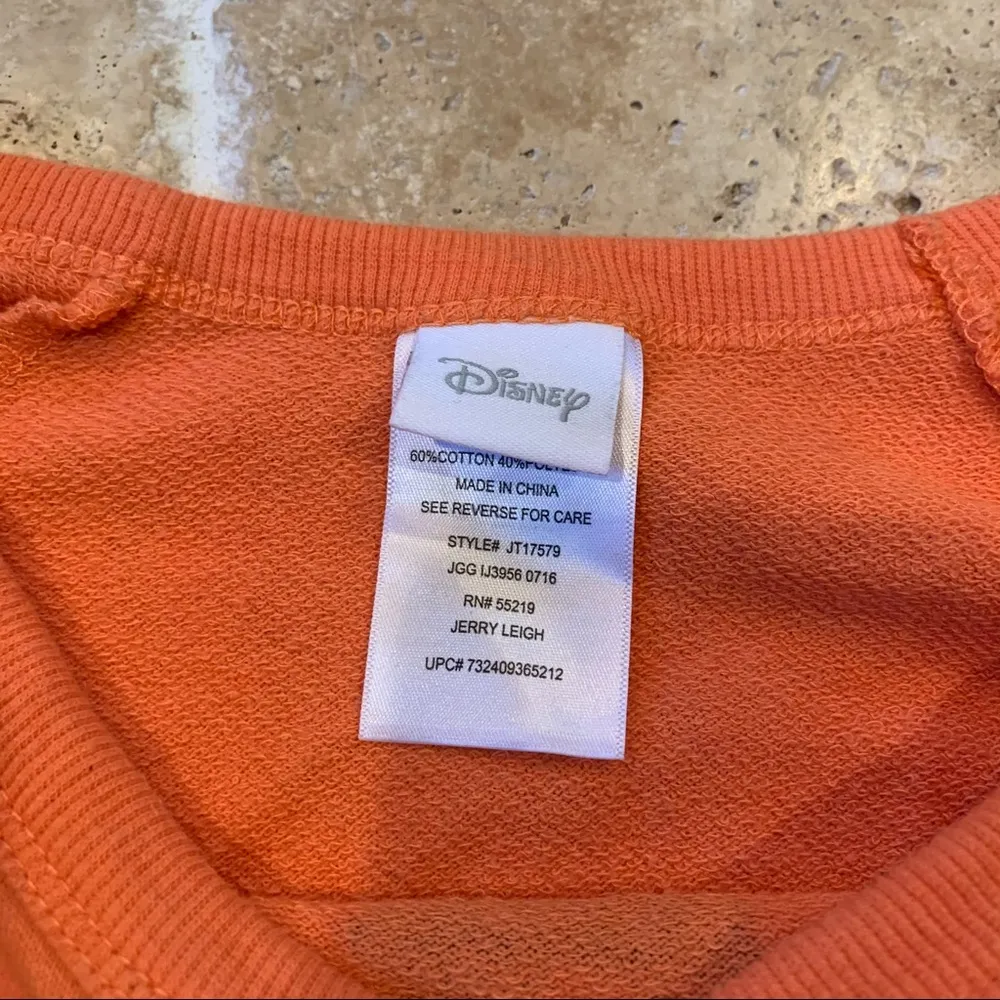 Mickey Halloween Trick or Treat Pullover Sweatshirt Orange - Image 5