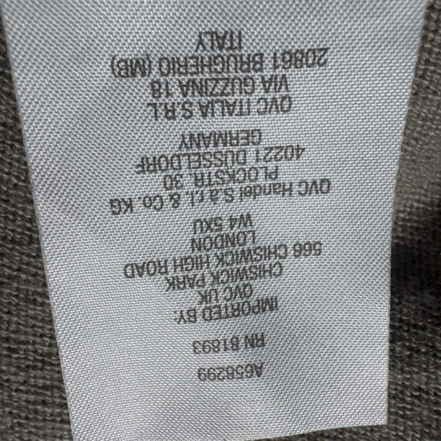 d&co Signature Women's Taupe Knit Sweater Long Sleeve Oversized V - Image 5