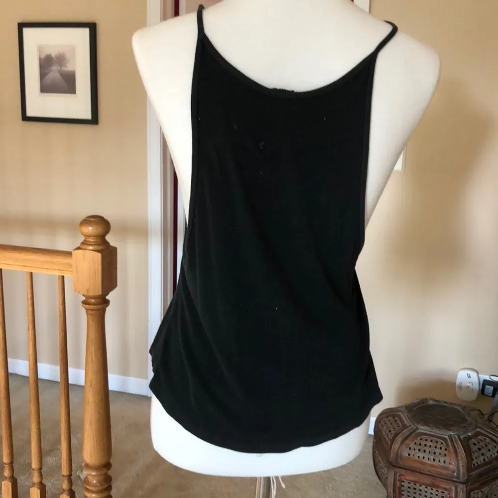 Simple / Cute Black Flowy Black Tank Top - Image 5