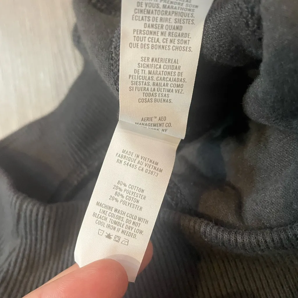 Aerie Sherpa Fleece Corset Jogger – Smoked Gray - Image 9