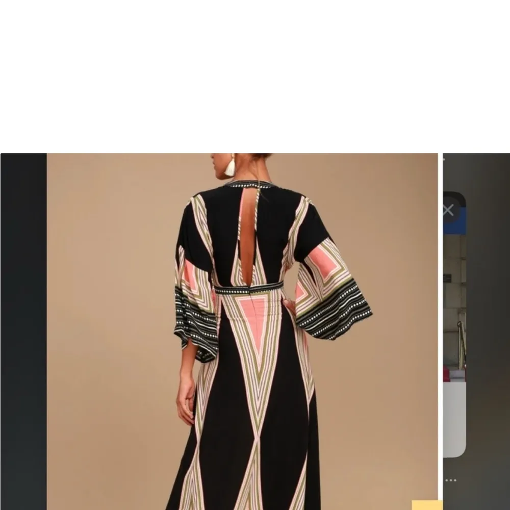 Lulu's Multicolor Geometric Women's Top - Image 2