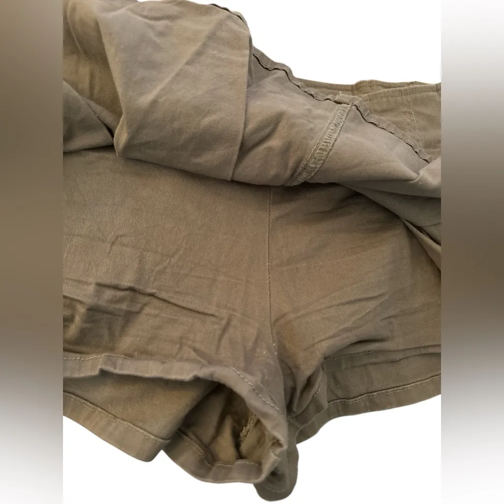 Almost Famous Tan Pleated Skorts - Image 2