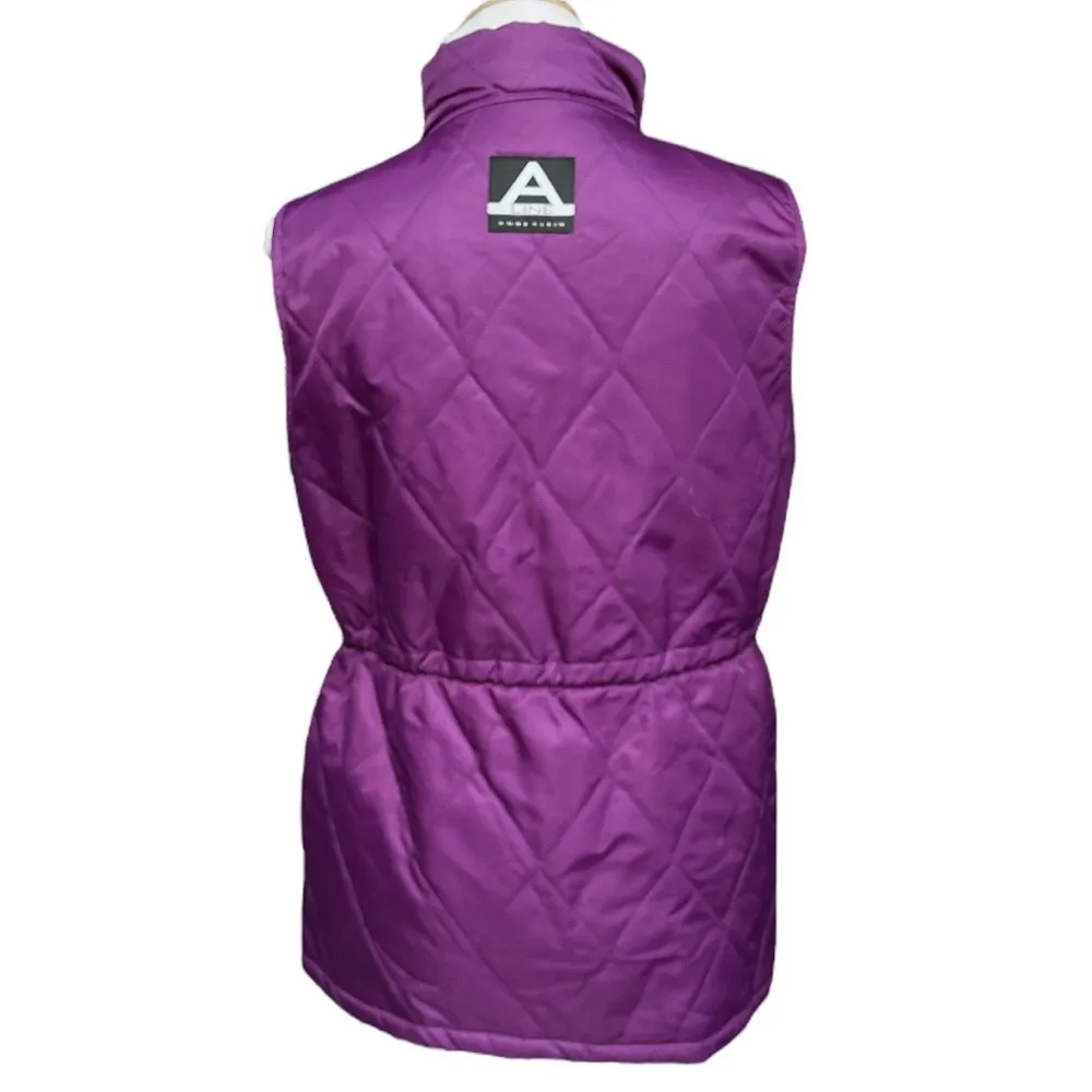 A Line Anne Klein Nylon Vest Purple Size Small - Image 2