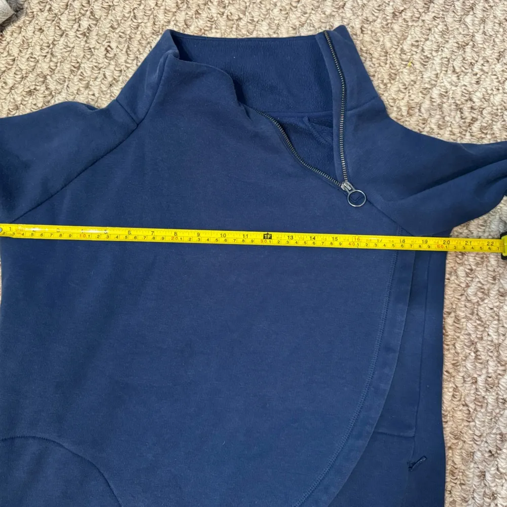 Athleta  Cozy Karma Asym Pullover - Navy Blue - S - Image 11
