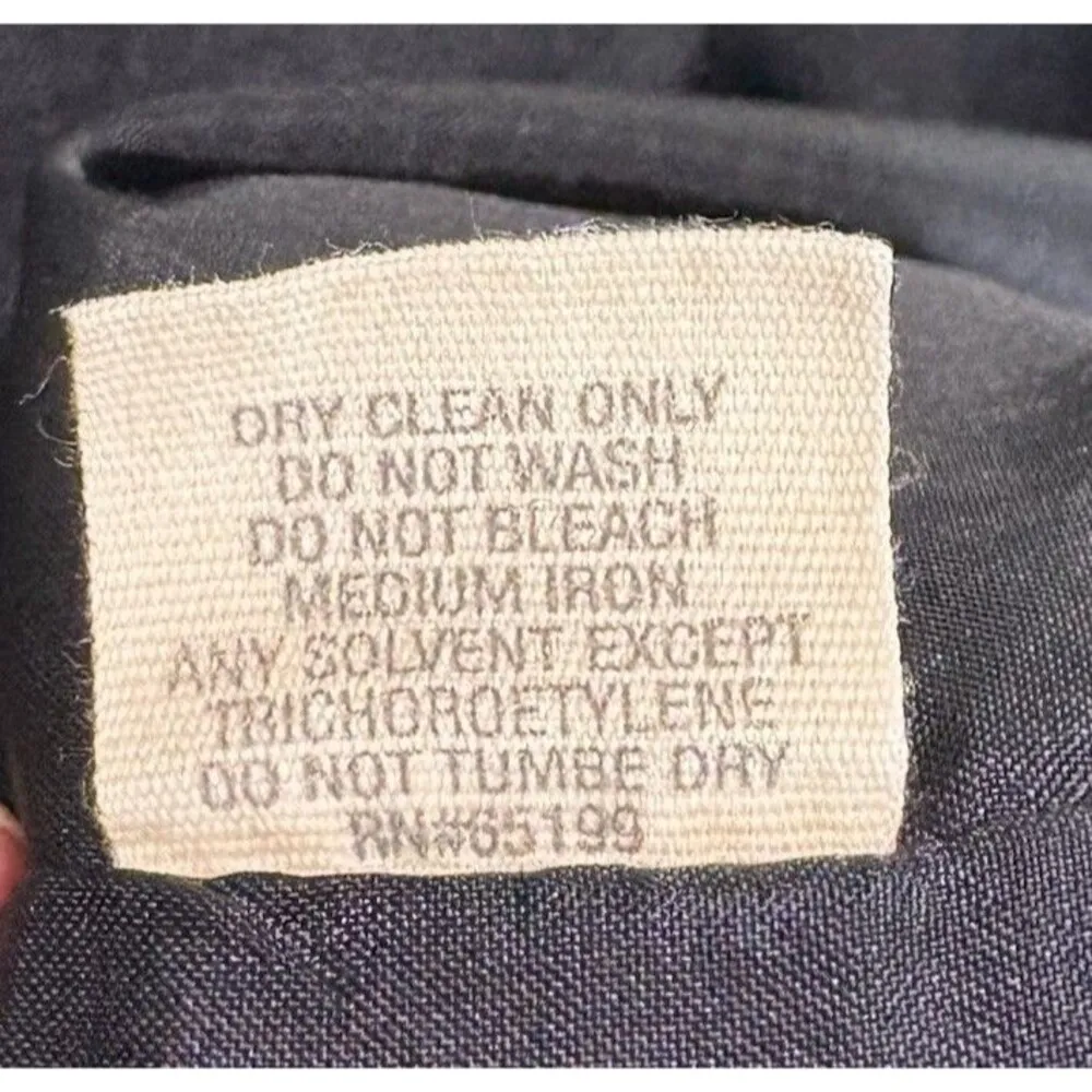 Elizabeth and James Women’s Gray Wool Blazer Elbow Sleeve Long Line Work Size 4 - Image 5