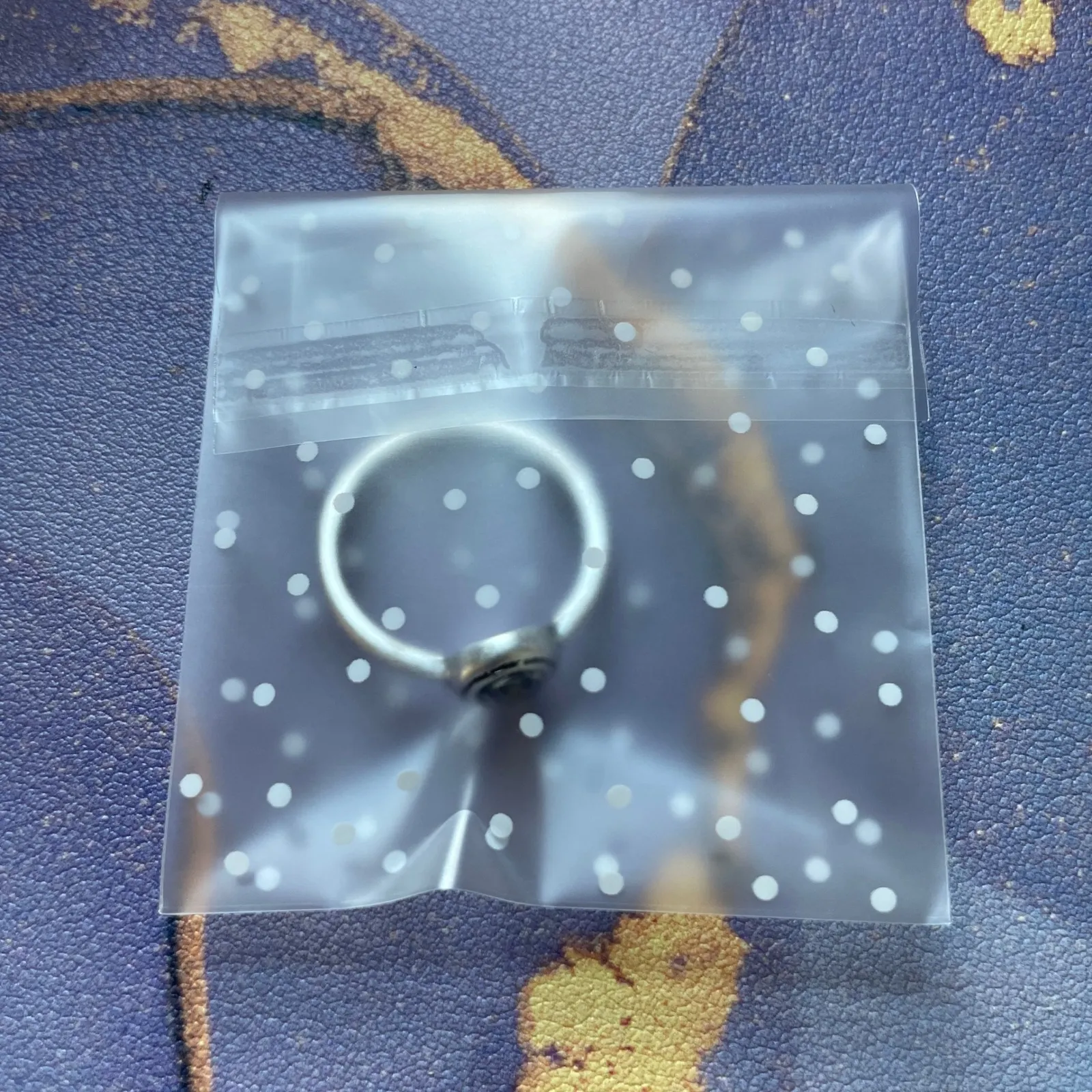 Dainty Pear Gemstone Ring Sterling Silver Minimalist Boho Chic Y2K Early 2000s - Image 9