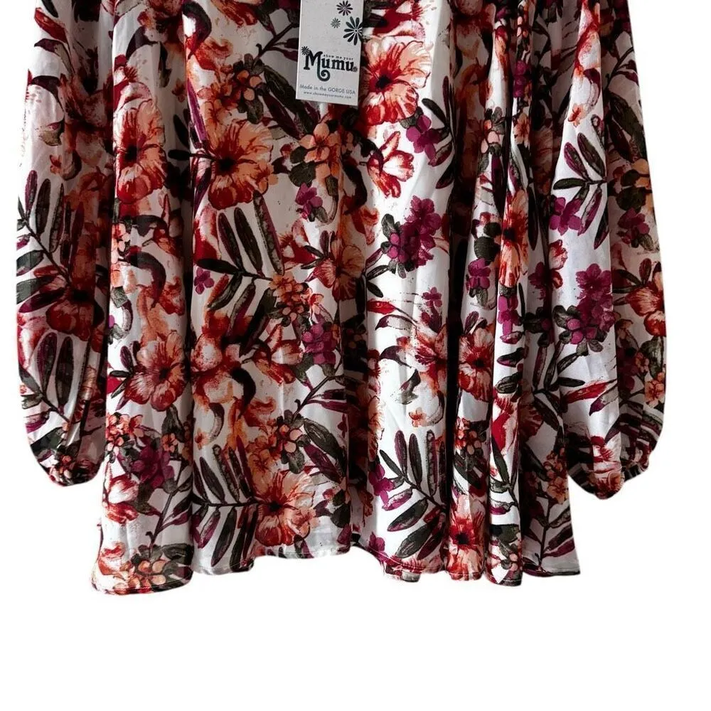 Show Me Your Mumu Jamie Tunic Lined Bohemian Multicolor Floral SZ XS #2392 - Image 3