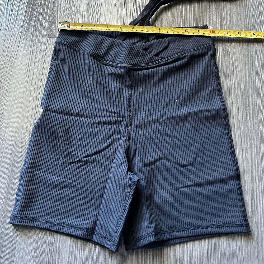 For Love And Lemons Chloe Shorts Womens Small Athletic Midnight Blue - Image 6