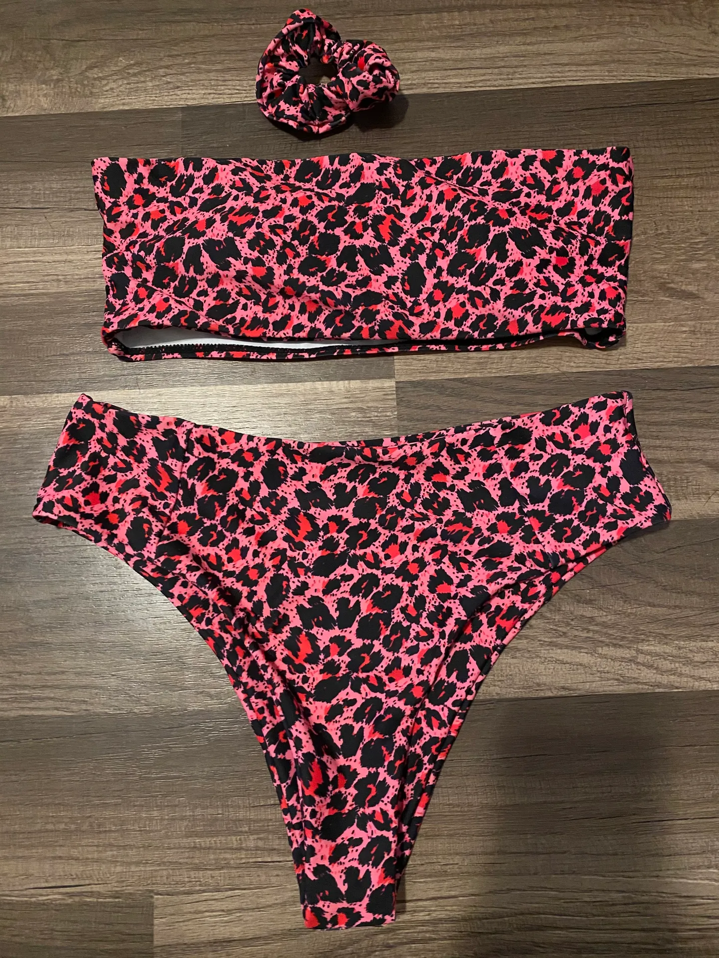 Pink Cheetah Bikini Set - Image 2