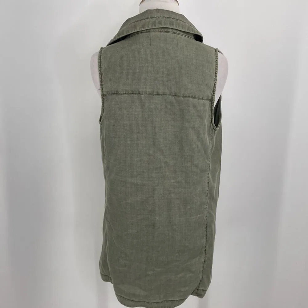 Marrakech Anthropologie Green Tombolo Vest Size XS - Image 6