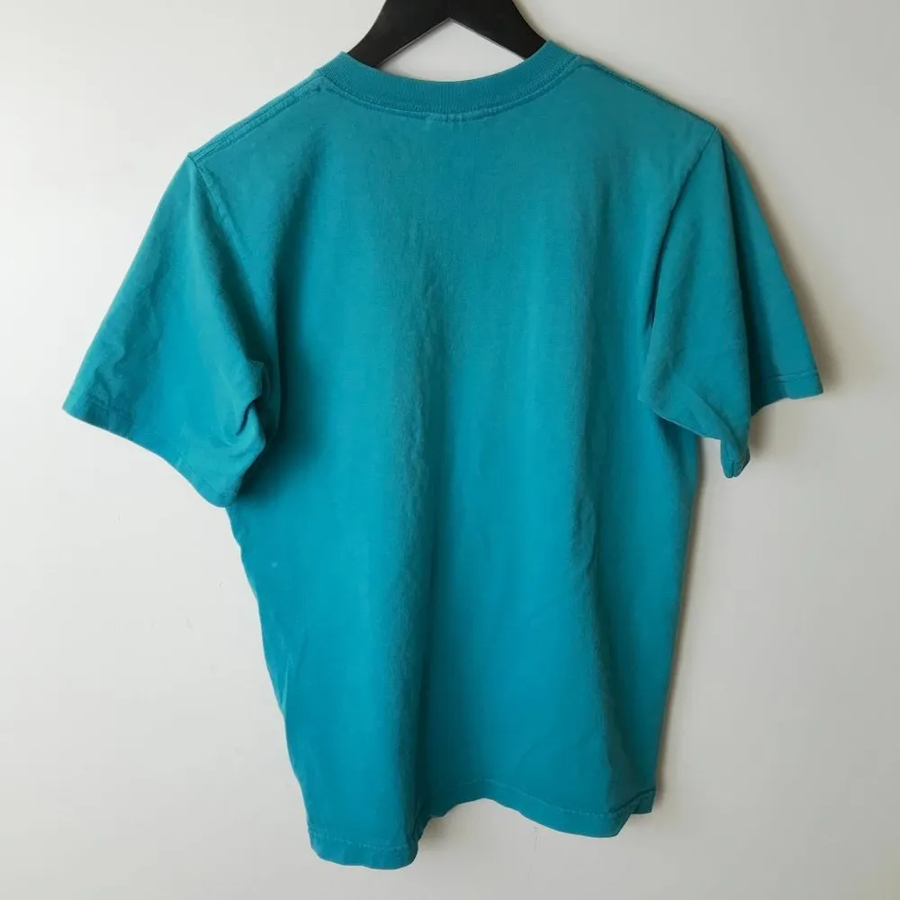 Vintage Adidas Logo T Shirt USA Graphic Tee Blue XL Extra Large Short Sleeve - Image 13