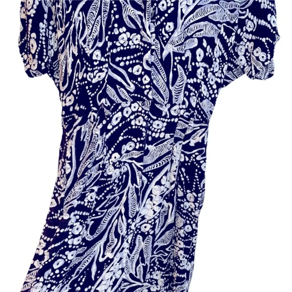 Vintage floral dress size 10 Black - Image 4