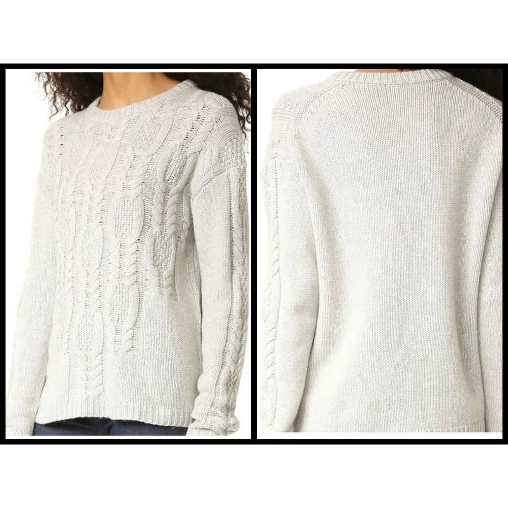 💕RAILS💕 Natasha Dove Cable Knit Sweater Grey Medium M NWT - Image 3