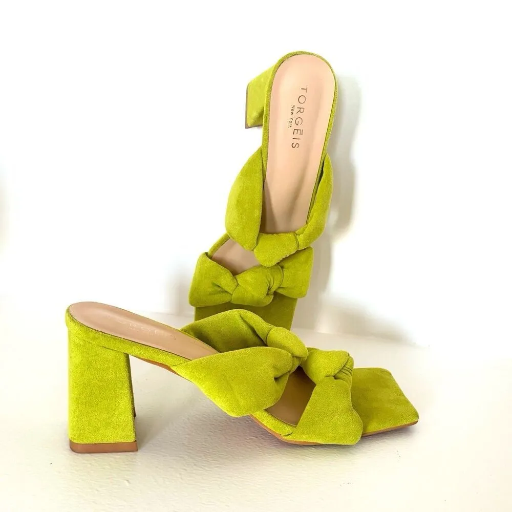 Flamingo‎ heels torgeis green women heels romantic sweet fashion comfort size 8 - Image 2