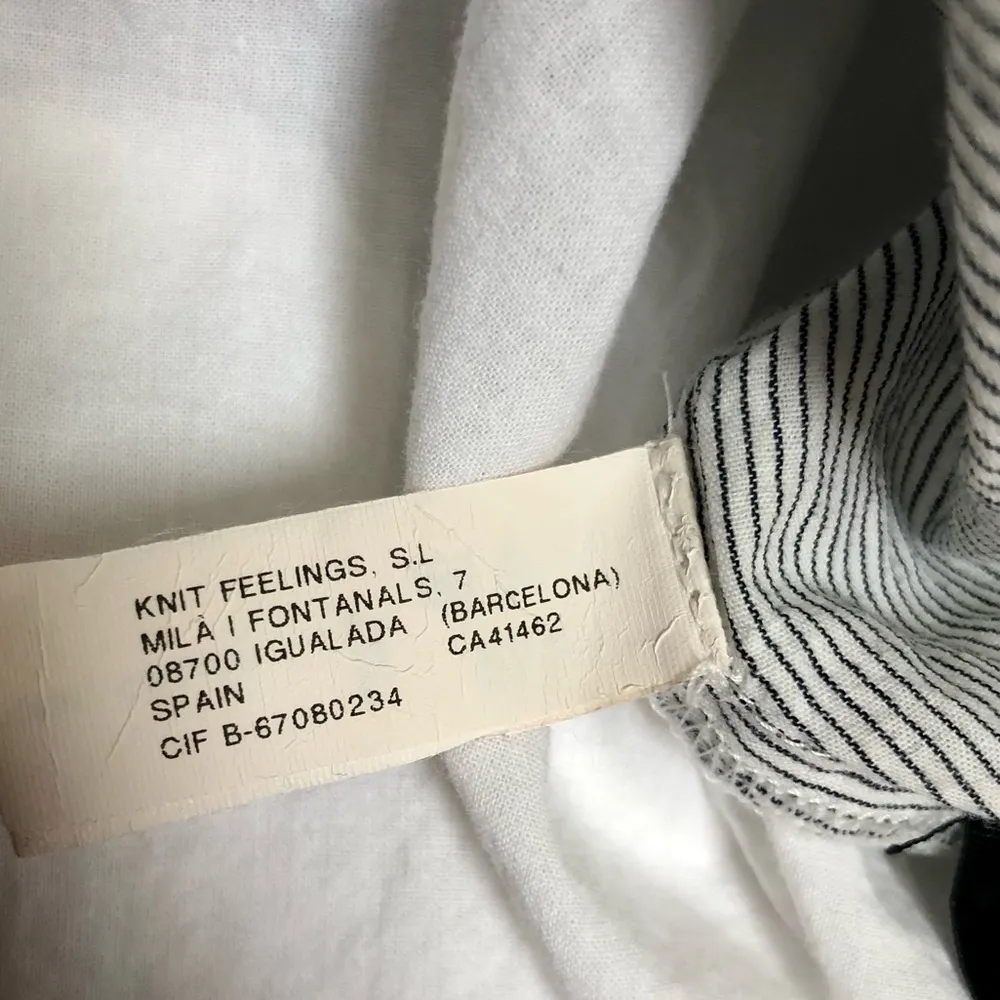 Sita Murt Blue Camp Top Tie Collar Top Soft Cotton Short Sleeve Retro Striped M - Image 15