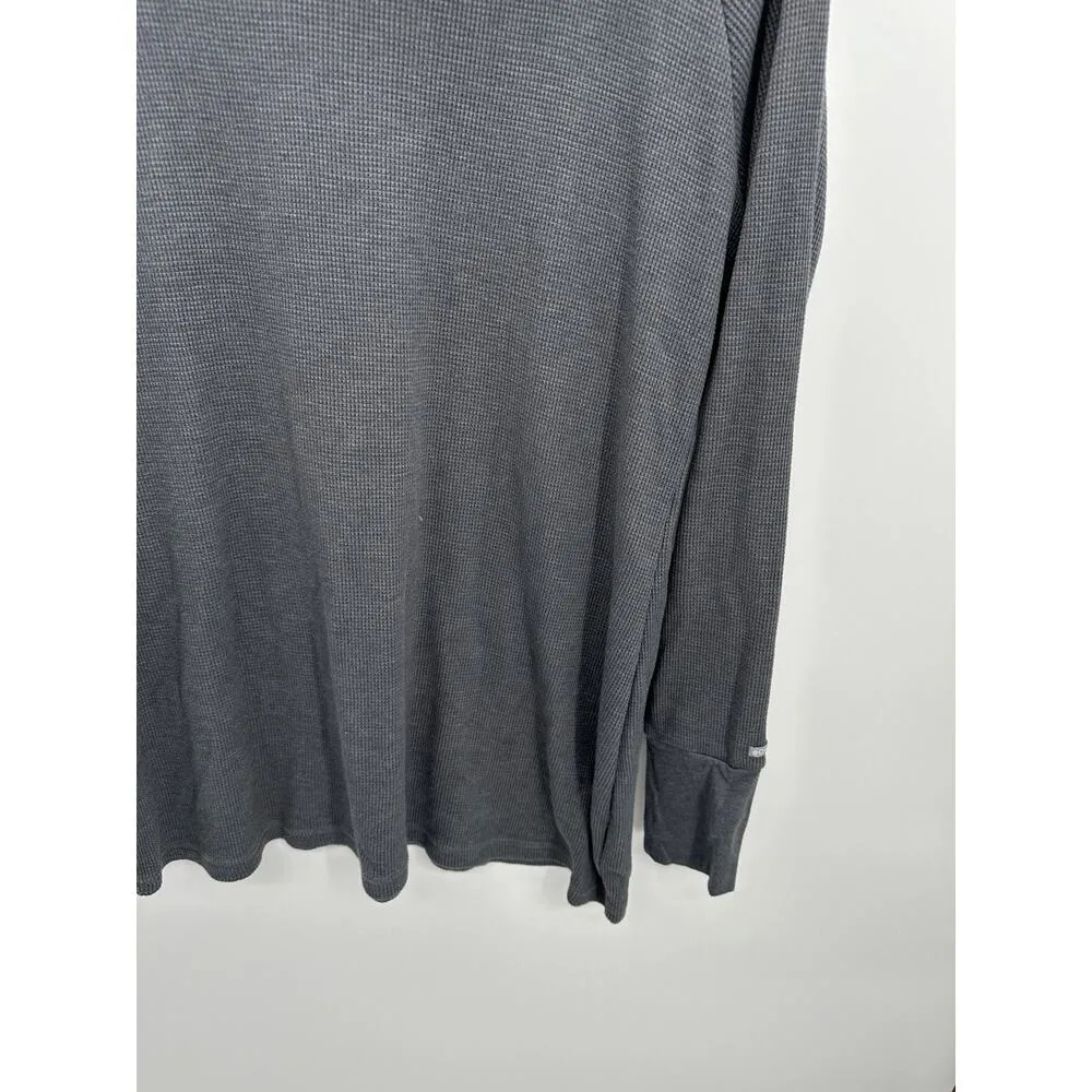 Columbia Gray Weekday Waffle Cowl-Neck Tunic Thermal Women XL Casual Comfort - Image 3