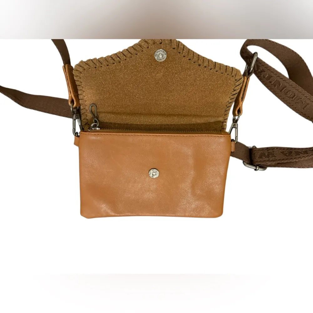 Montana West Genuine Leather adjustable Crossbody hair-on cowhide whipstitch - Image 10