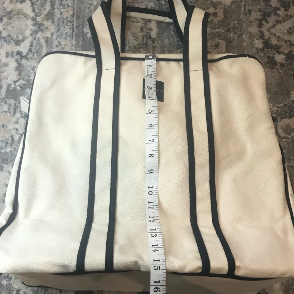 Parker Thatch Beige Canvas Tote Bag (Tennis) - Image 5