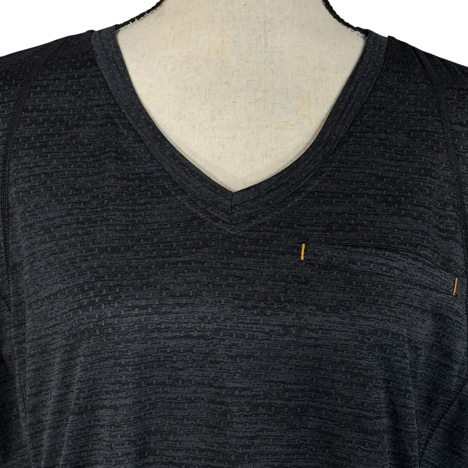 Ariat Rebar Large Evolve T-Shirt Top Short Sleeve V-Neck Stretch Pocket Womens - Image 2