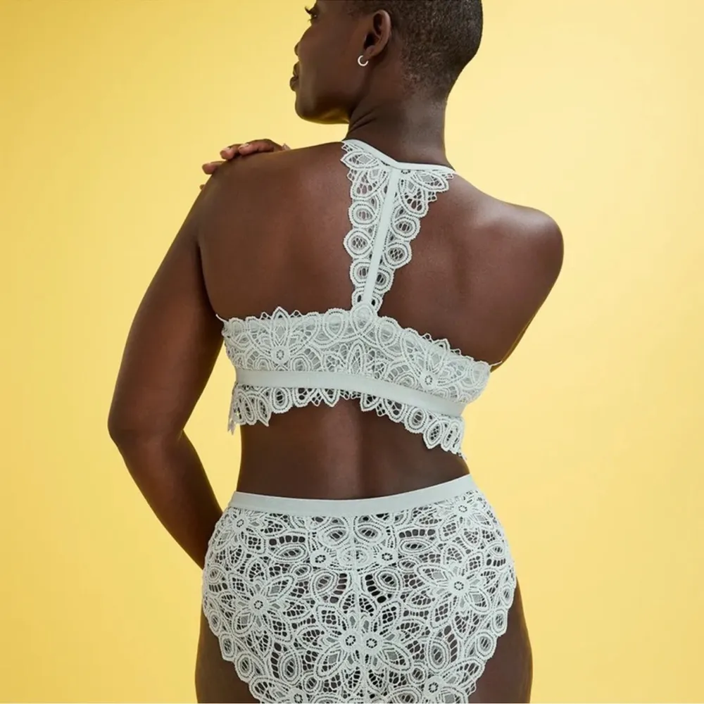 ThirdLove Boho Lace Unpadded Bralette Bra Front Closure Racerback Women's XLarge - Image 7