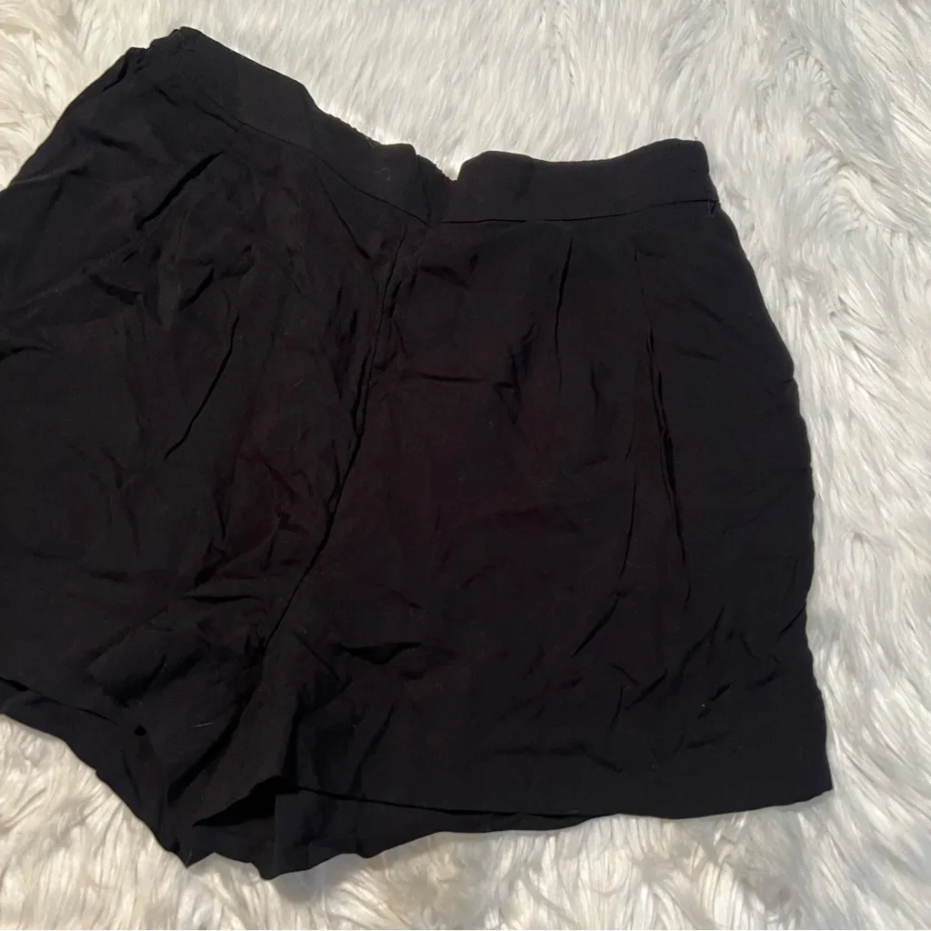 H&M Dressy Shorts Pull On Black 10 - Image 4